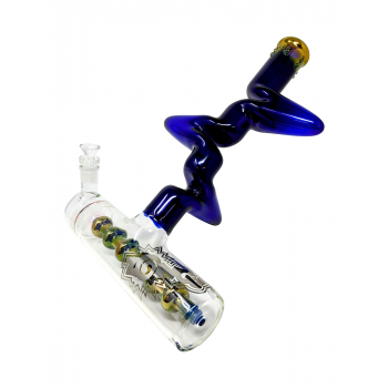 18" MONSTER ZONG ZUBBLER 75MM +COLOR+GOLD FUME+12" INLINE BARREL - [ZUBC75U]